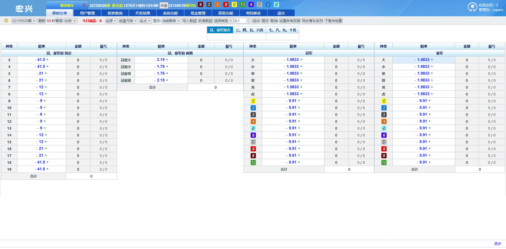 SG138双赢信用盘系统/信用盘+现金盘+飞单+改单+多盘位代理