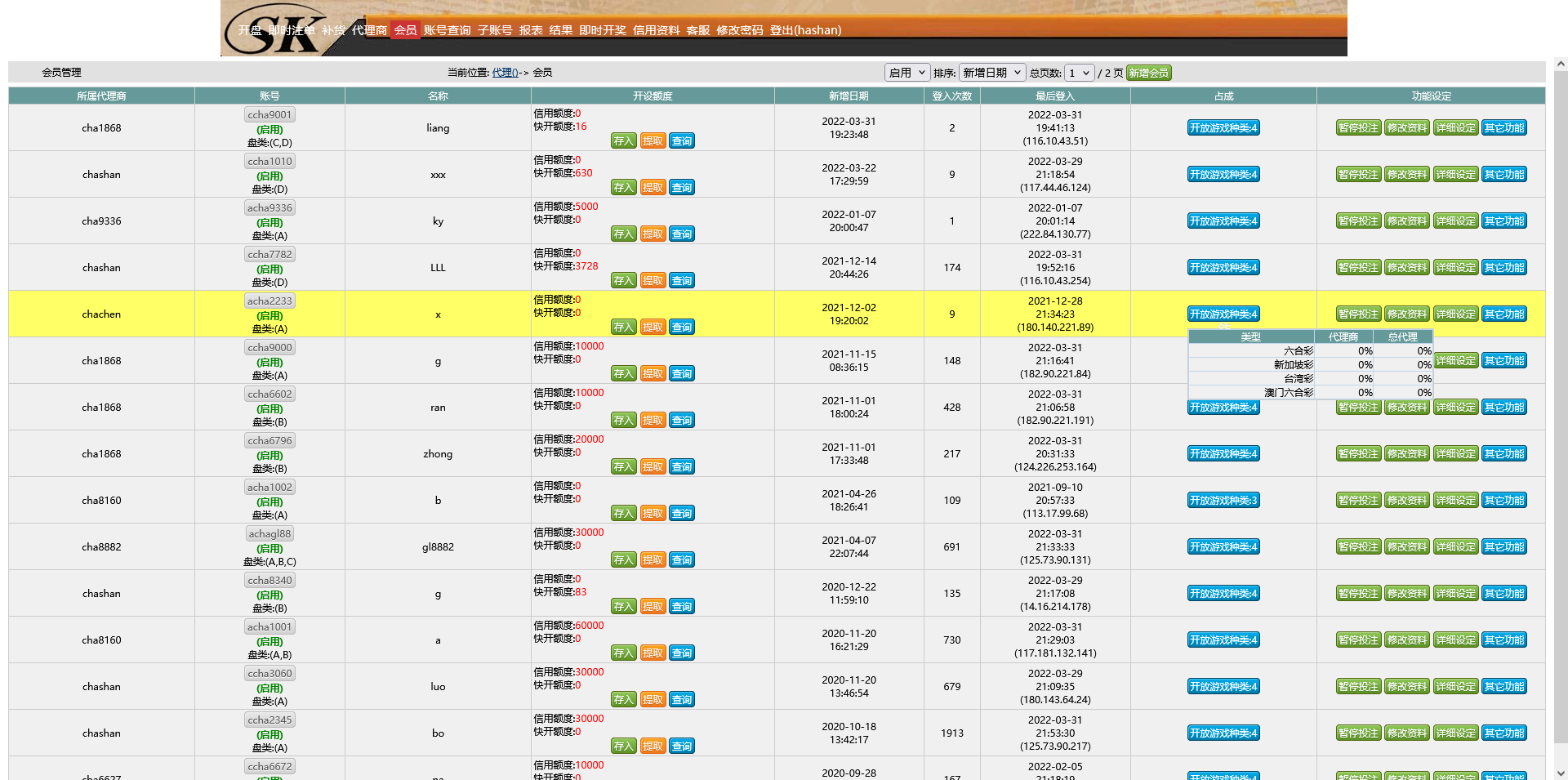 最新修复版SK信用盘时时彩源码/五合一信用盘系统含台湾大乐透