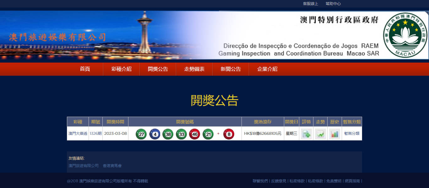 澳门大乐透外围开奖网PHP源码附安装教程