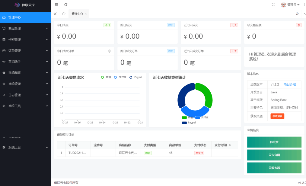 Java最新版波猫商店自动发卡售卡系统源码 v2.0.4 全自动发货 电商批发发卡平台源码
