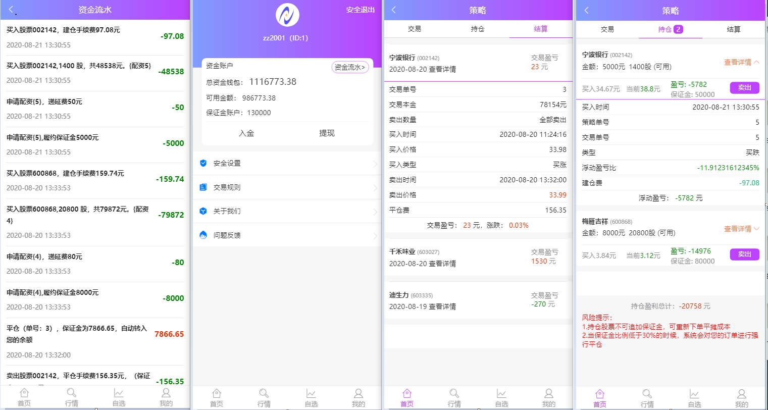 手机端双融系统 Wap版白色UI金融系统源码 可封装APP 二开完美版