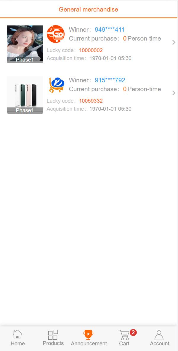 新UI多语言1元夺宝云购商城系统/USDT充值/海外版一元云购源码