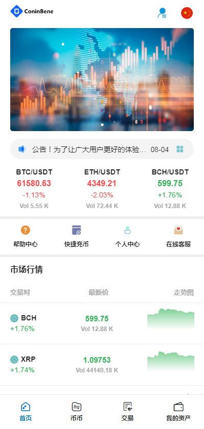 TeEx多语言交易所系统源码/USDT秒合约/杠杆/C2C交易平台/前端VUE全开源